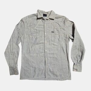 Vintage Brittania Long Sleeve Button Up Western Shirt L Cotton Cowboy Rockabilly